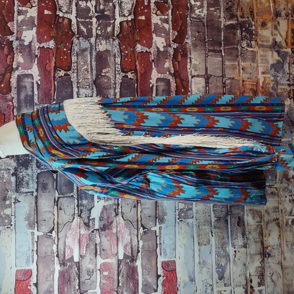 Swanky Vine Company By 8241 Ranch Fringed Shirt - Picture 3 of 5